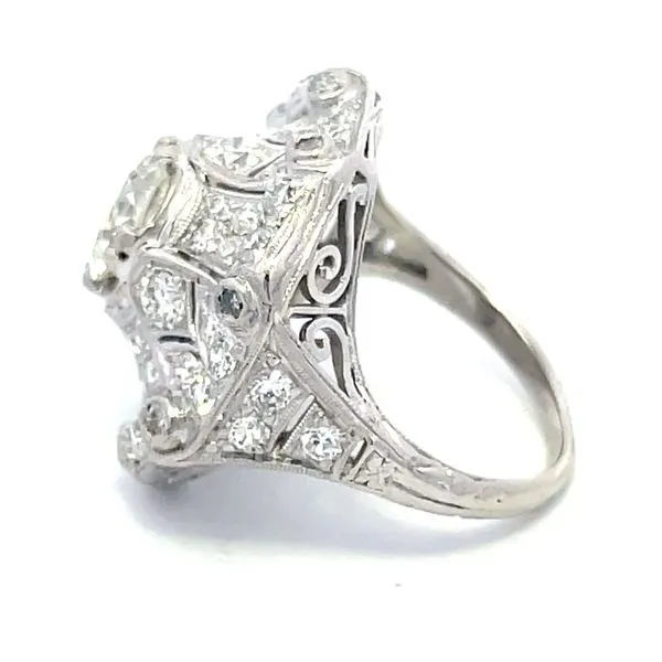 ESTATE PLATINUM VINTAGE STYLE DIAMOND RING Image 2 Z's Fine Jewelry Peoria, AZ