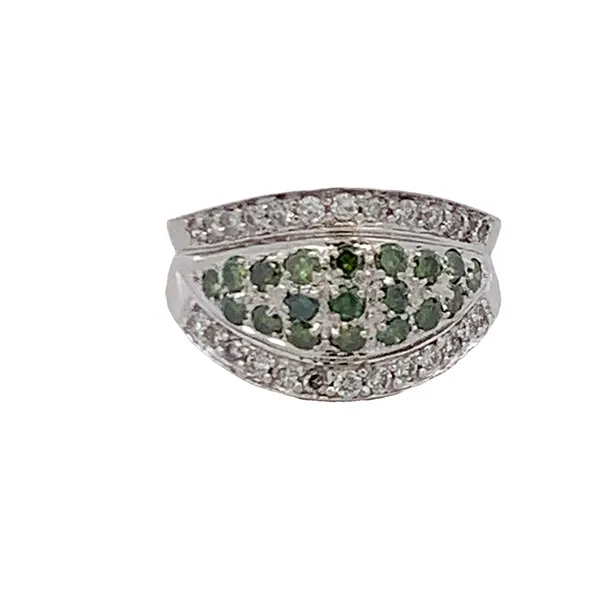 ESTATE GARNET AND DIAMOND RING similar item image
