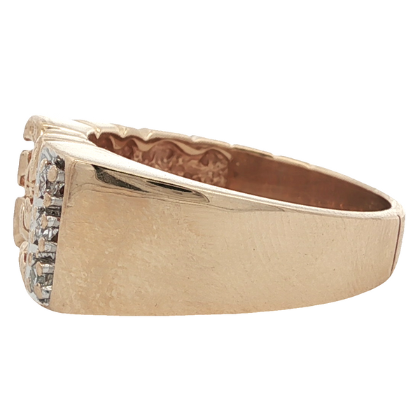 ESTATE 14KT YELLOW GOLD HALF NUGGET RING Image 2 Z's Fine Jewelry Peoria, AZ