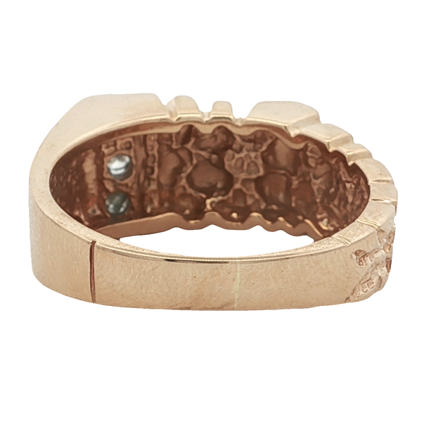 ESTATE 14KT YELLOW GOLD HALF NUGGET RING Image 3 Z's Fine Jewelry Peoria, AZ