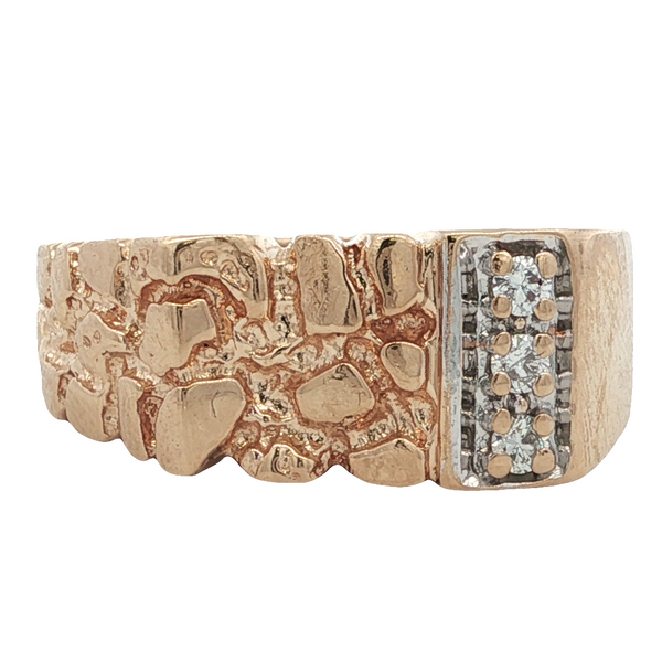 ESTATE 14KT YELLOW GOLD HALF NUGGET RING Z's Fine Jewelry Peoria, AZ