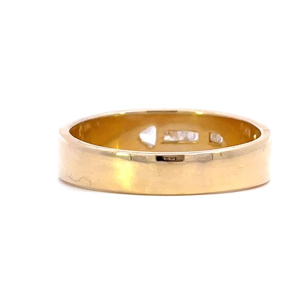 ESTATE 18KT YELLOW GOLD FLUSH SET DIAMOND ARROW PATTERN RING Image 3 Z's Fine Jewelry Peoria, AZ