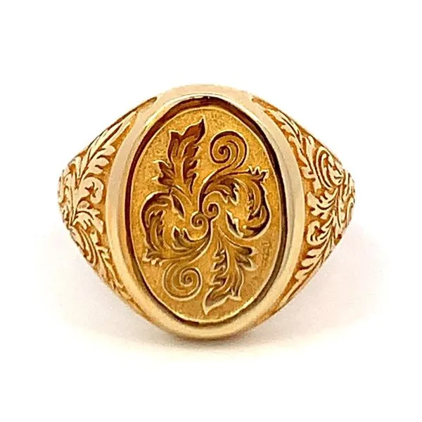 ESTATE 14KT YELLOW GOLD FILIGREE STYLE SIGNET RING Z's Fine Jewelry Peoria, AZ