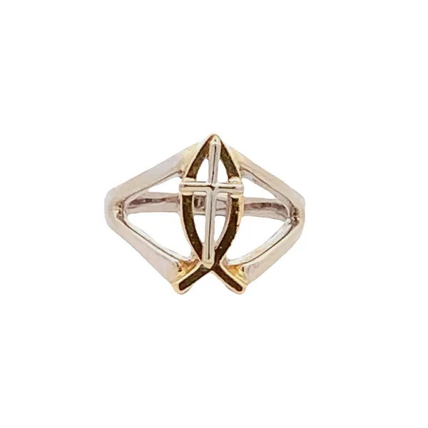ESTATE CROSS AND ICHTHUS RING Z's Fine Jewelry Peoria, AZ