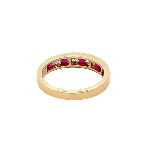 ESTATE 18KT RUBY AND DIAMOND CHANNEL SET RING Image 2 Z's Fine Jewelry Peoria, AZ