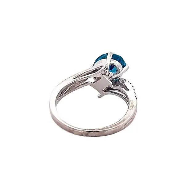 ESTATE 14KT BLUE TOPAZ AND DIAMOND RING Image 3 Z's Fine Jewelry Peoria, AZ
