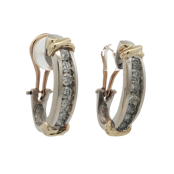 ESTATE HALF HOOP EARRINGS Image 2 Z's Fine Jewelry Peoria, AZ