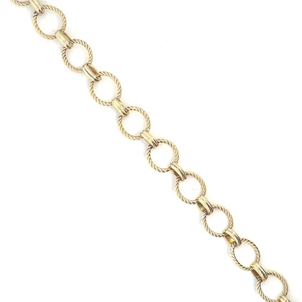 ESTATE 14KT YELLOW GOLD CIRCLE LINK BRACELET Z's Fine Jewelry Peoria, AZ