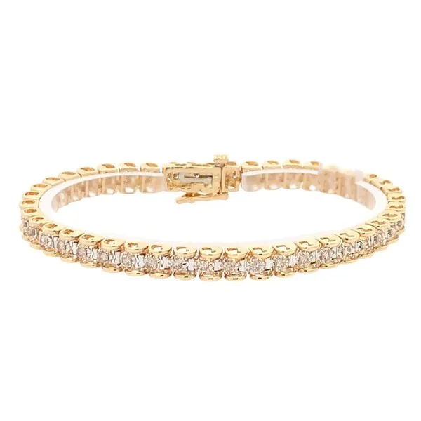 14KT TWO TONE DIAMOND BRACELET Z's Fine Jewelry Peoria, AZ
