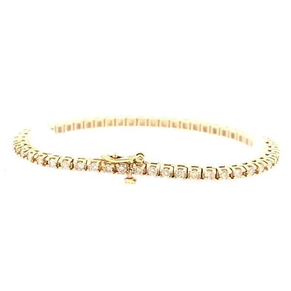 14KT YELLOW GOLD DIAMOND BRACELET Image 2 Z's Fine Jewelry Peoria, AZ