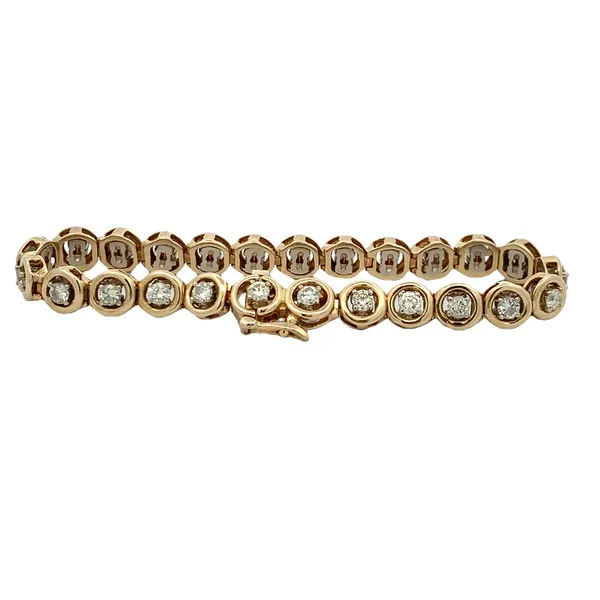 ESTATE CIRCLE LINK TENNIS BRACELET Image 2 Z's Fine Jewelry Peoria, AZ