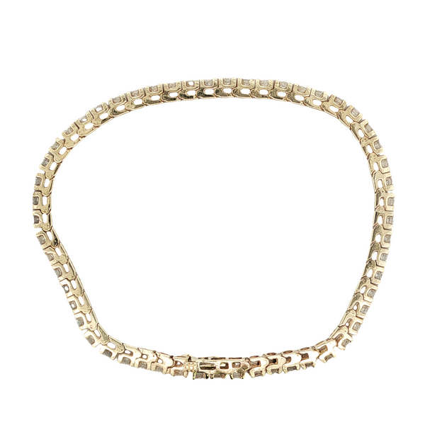 ESTATE 14KT YELLOW GOLD TENNIS BRACELET Image 3 Z's Fine Jewelry Peoria, AZ
