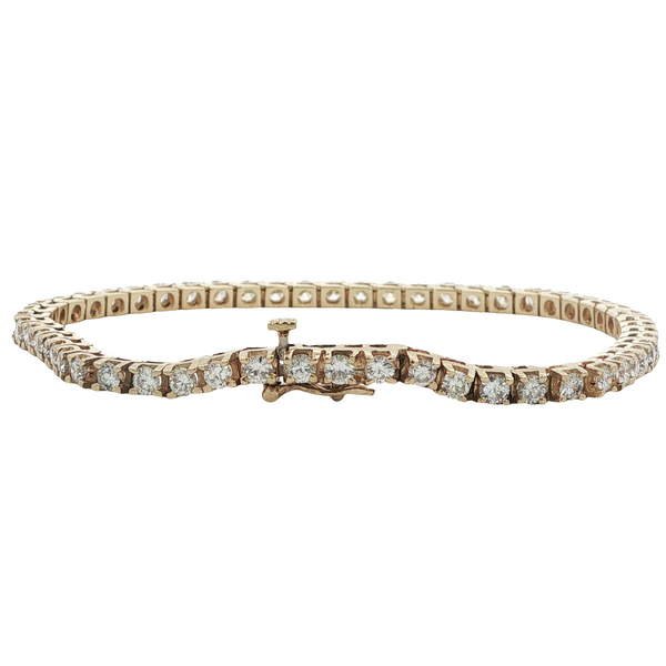 ESTATE 14KT YELLOW GOLD TENNIS BRACELET Z's Fine Jewelry Peoria, AZ