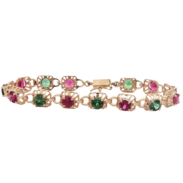 ESTATE 14KT YELLOW GOLD TOURMALINE BRACELET Z's Fine Jewelry Peoria, AZ