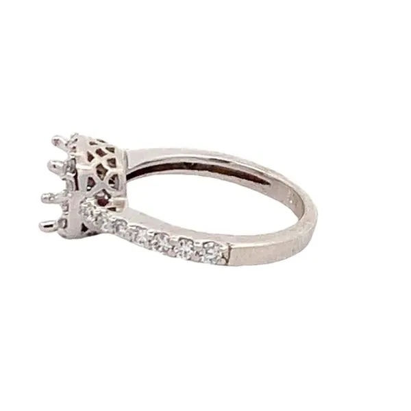 18KT WHITE GOLD DIAMOND SEMI-MOUNT RING Image 2 Z's Fine Jewelry Peoria, AZ