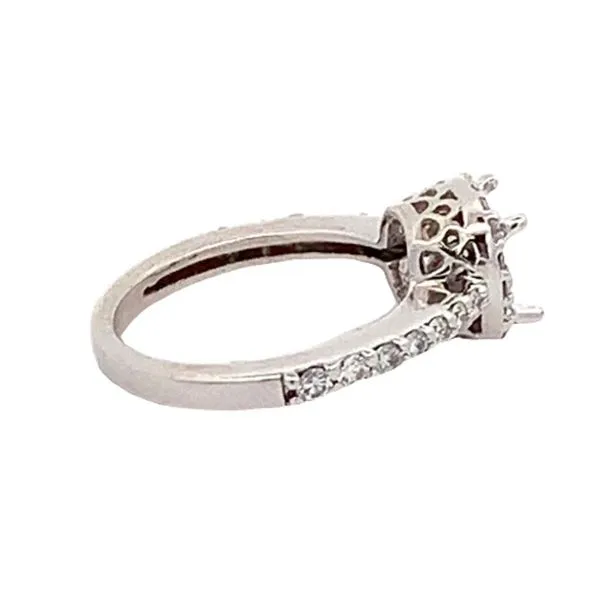 18KT WHITE GOLD DIAMOND SEMI-MOUNT RING Image 4 Z's Fine Jewelry Peoria, AZ
