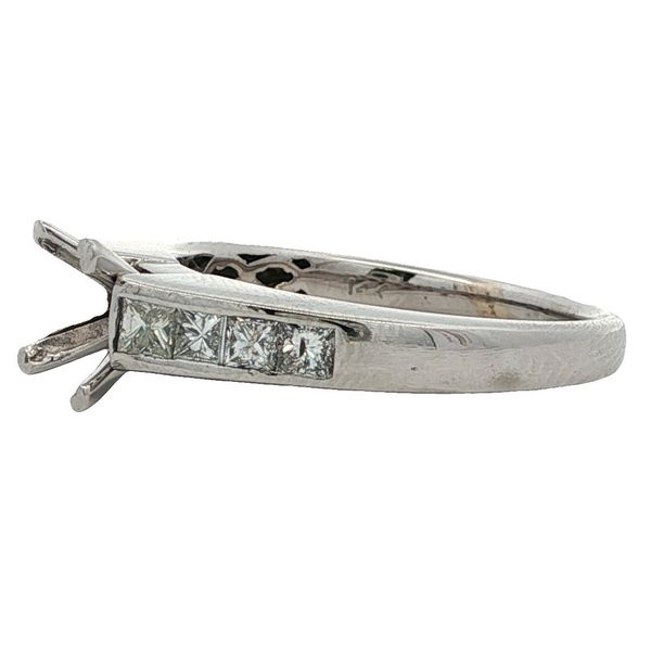 ESTATE 14KT WHITE GOLD SEMI MOUNT ENGAGEMENT RING Image 2 Z's Fine Jewelry Peoria, AZ