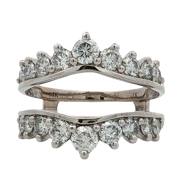 ESTATE 14KT WHITE GOLD DIAMOND RING JACKET Z's Fine Jewelry Peoria, AZ