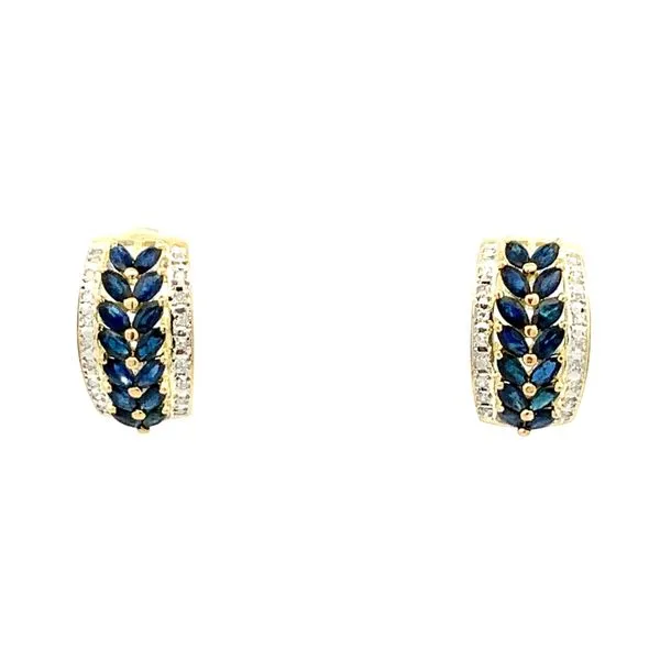 ESTATE 14KT YELLOW GOLD OMEGA BACK HALF HOOP EARRINGS Z's Fine Jewelry Peoria, AZ