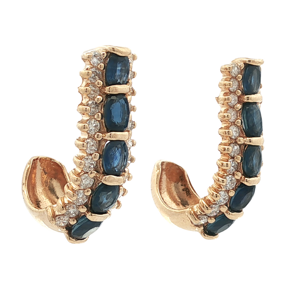 ESTATE 14KT YELLOW GOLD J HOOP EARRING Image 2 Z's Fine Jewelry Peoria, AZ