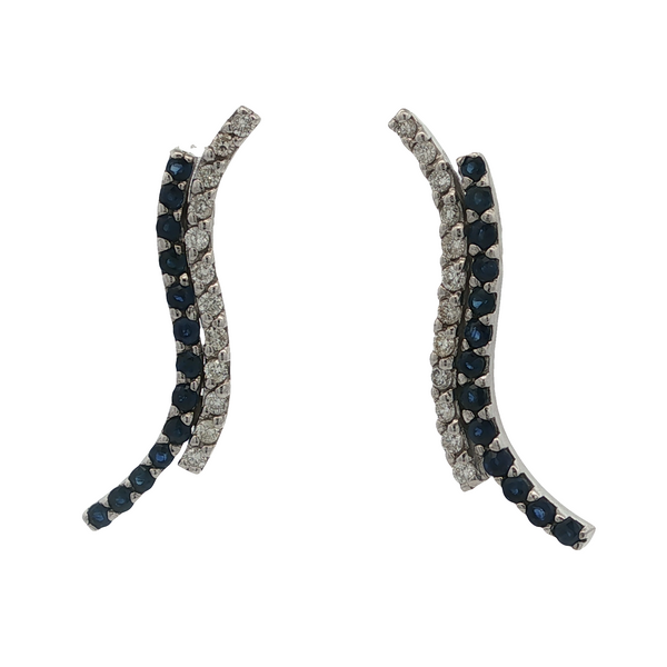 ESTATE CURVED STUD EARRINGS Image 2 Z's Fine Jewelry Peoria, AZ