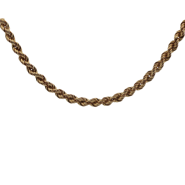 ESTATE 14KT YELLOW GOLD HOLLOW ROPE CHAIN Z's Fine Jewelry Peoria, AZ