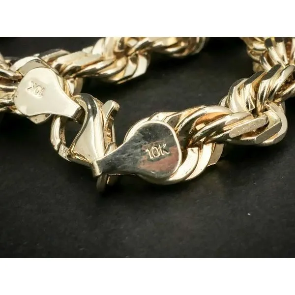 Ornate Engraved Chain Link Necklace - 30L