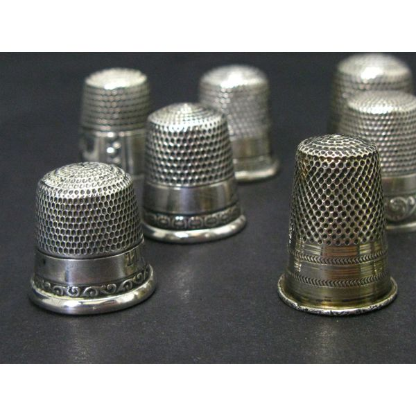 Antique Sterling Silver Sewing Thimbles 2 Hallmarked Sterling – Power Of  One Designs