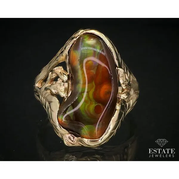 Fire deals agate ring