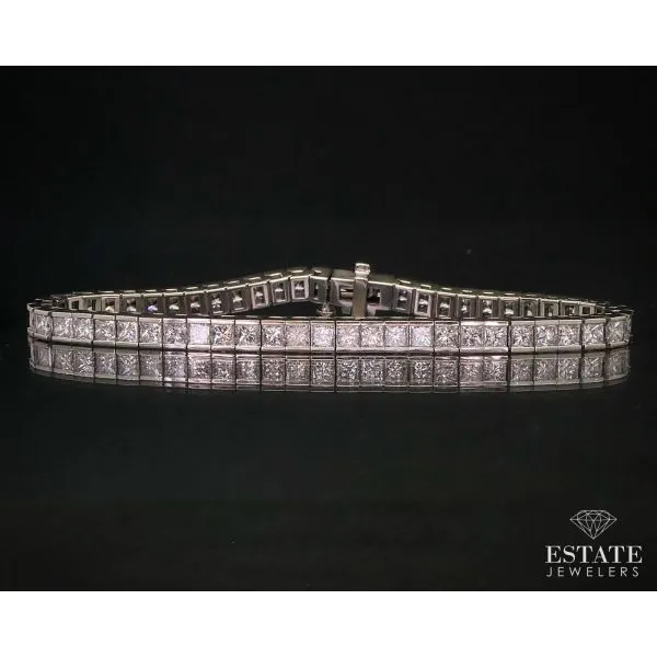 Cartier Rare! Authentic 18K White Gold Diamond Tennis Bracelet