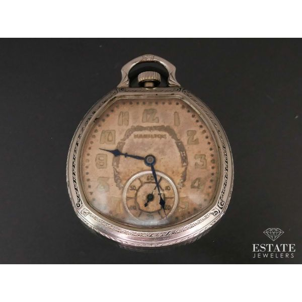 Antique Gold Filled Hamilton 912 17j 12s Pear Case Pocket Watch i13412 Estate Jewelers Toledo, OH