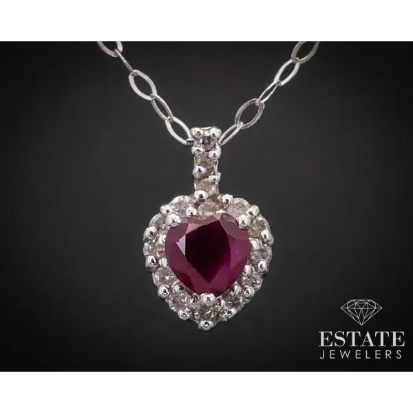 Estate Platinum Pink Diamond Necklace