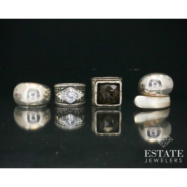 Estate Sterling Silver Silpada Multi Gem Ring Lot of 13 119g i13947 Image 3 Estate Jewelers Toledo, OH