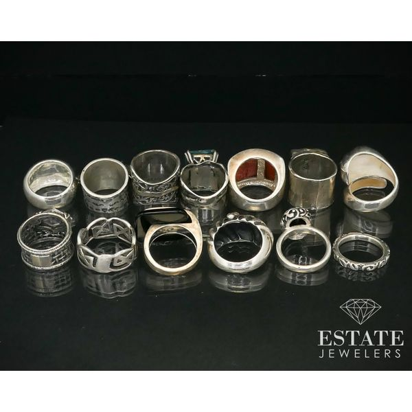 Estate Sterling Silver Silpada Multi Gem Ring Lot of 13 119g i13947 Image 5 Estate Jewelers Toledo, OH