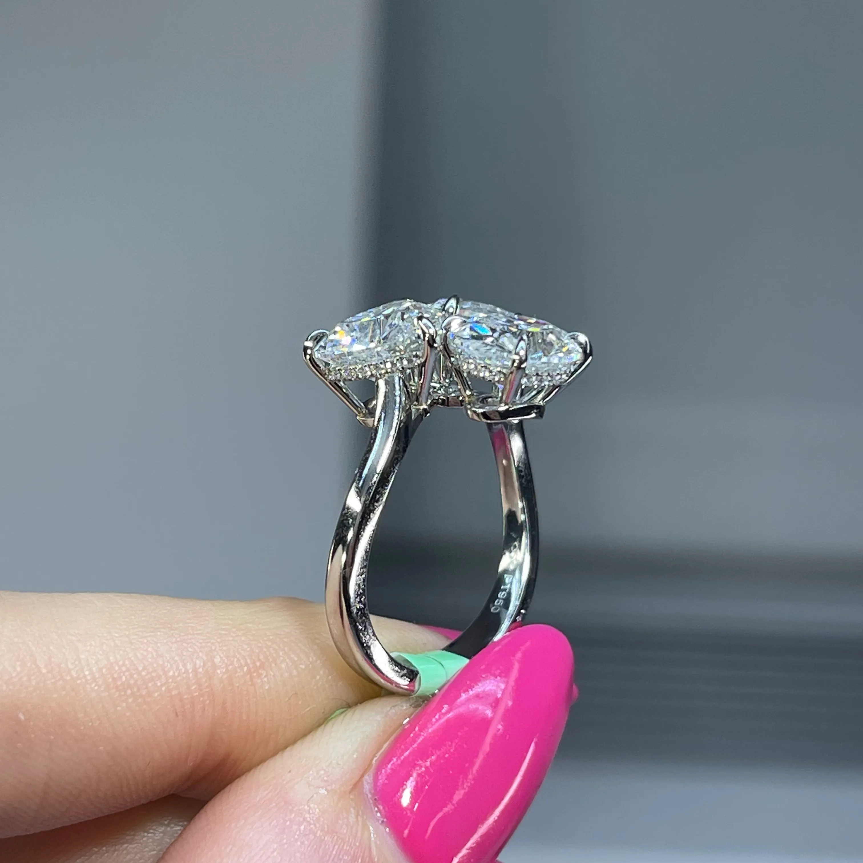 Trilogy diamond engagement ring Clearance