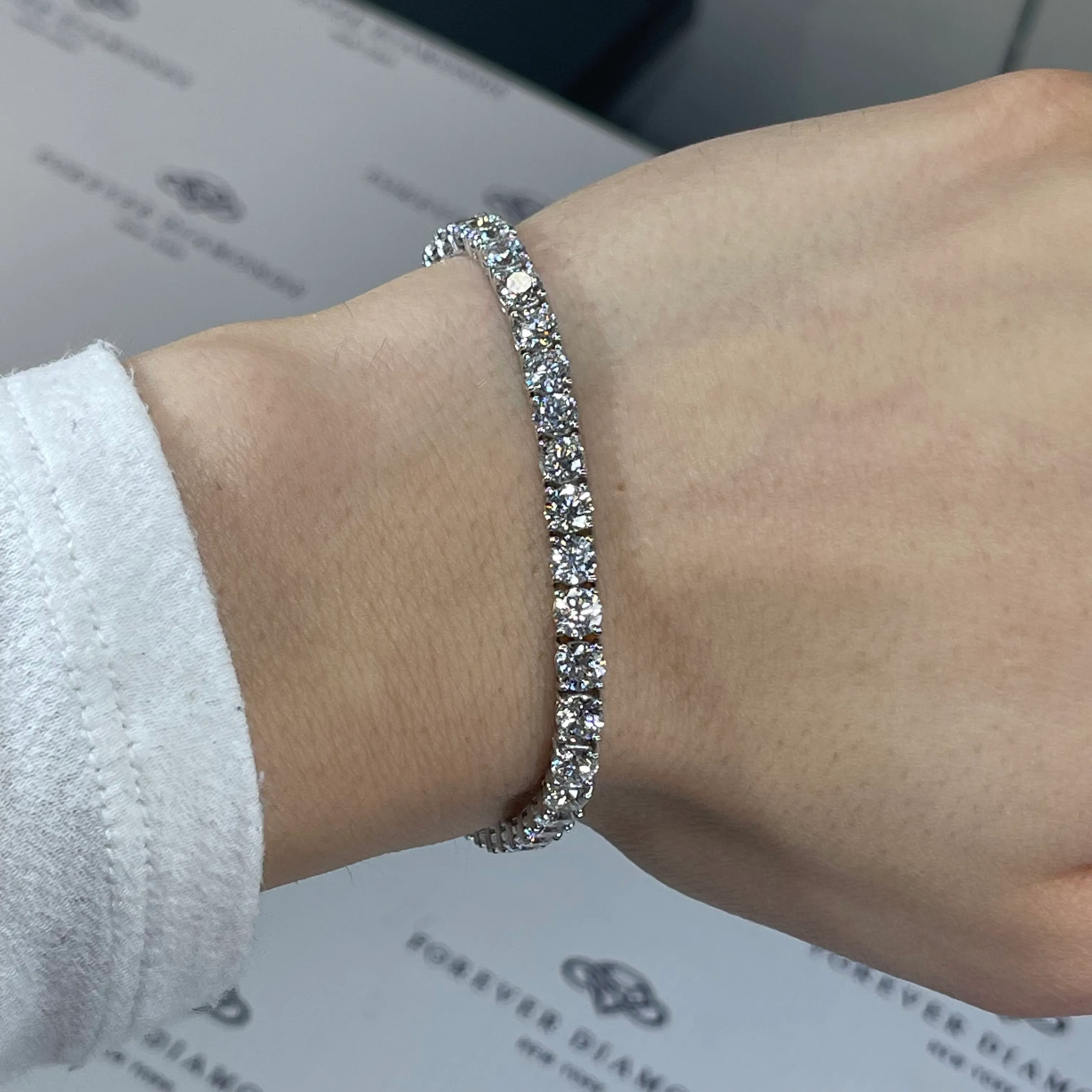 12 ct diamond on sale tennis bracelet