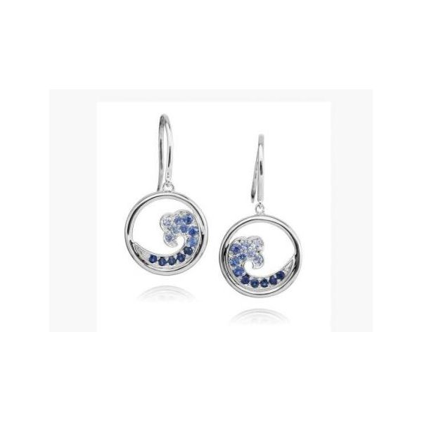Sapphire Wave Earrings Stephen Gallant Jewelers Orleans, MA