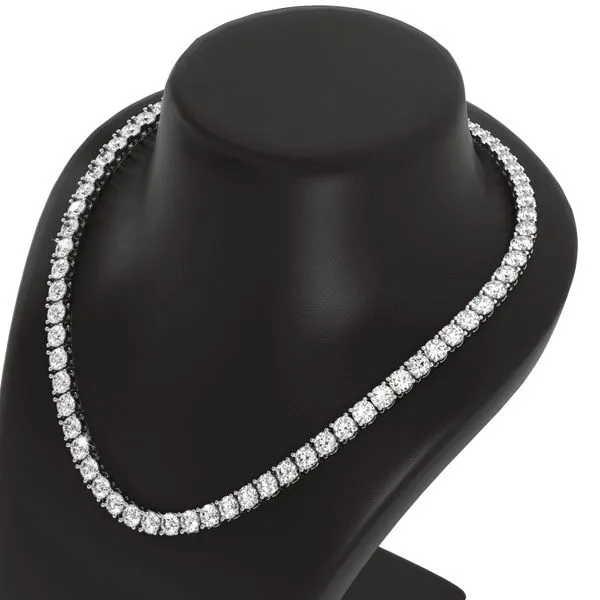 Naomi Round Lab Diamond Tennis Necklace
