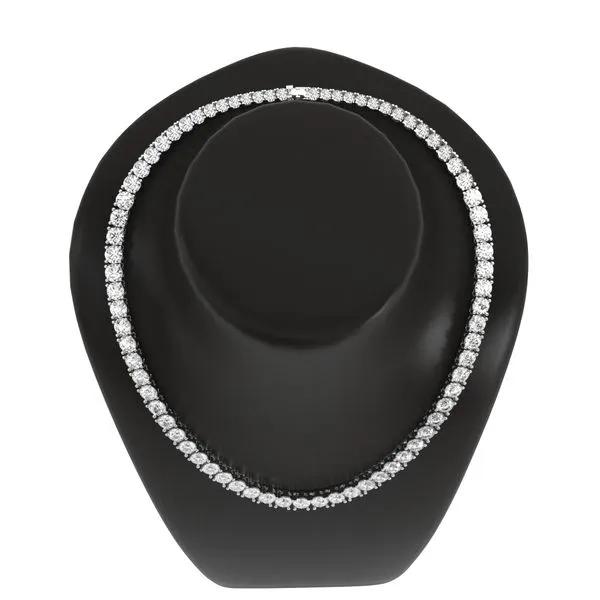 Naomi Round Lab Diamond Tennis Necklace