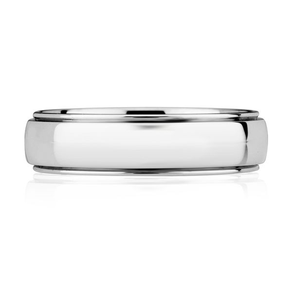 Classic Concave Beveled Men's Ring Image 2 Natale Jewelers Sewell, NJ