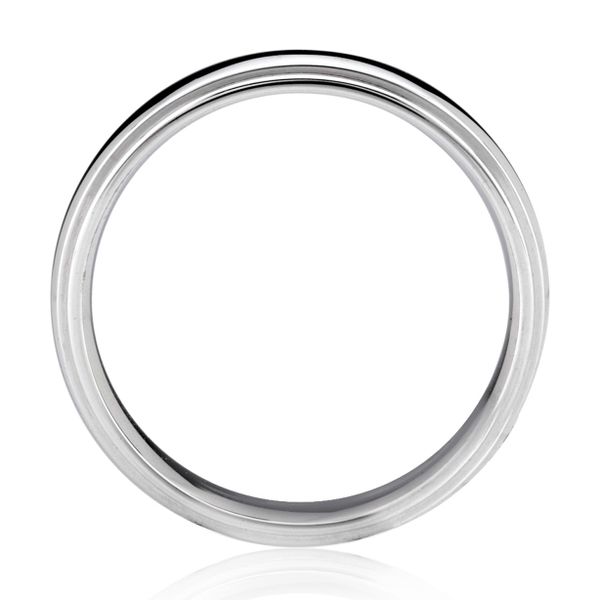 Classic Concave Beveled Men's Ring Image 3 Natale Jewelers Sewell, NJ
