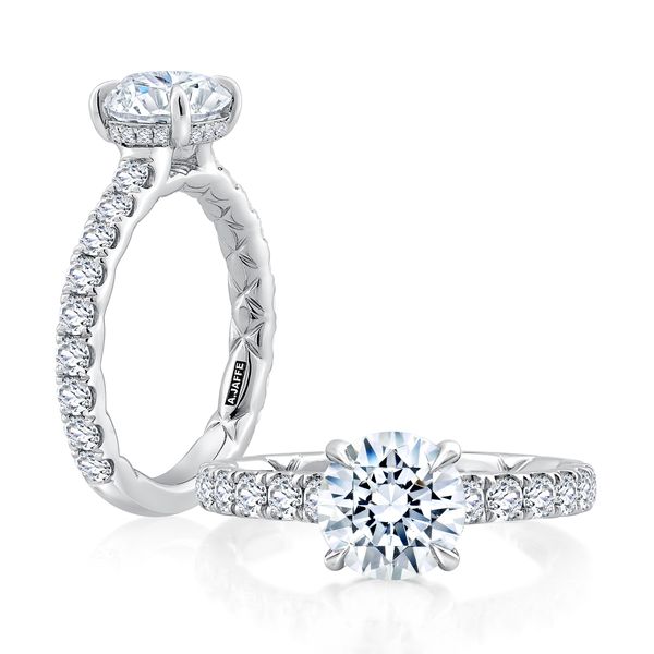 Statement Round Diamond Center Engagement Ring Natale Jewelers Sewell, NJ