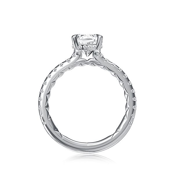 Claw Prong Round Diamond Engagement Ring Image 2 Hannoush Jewelers, Inc. Albany, NY