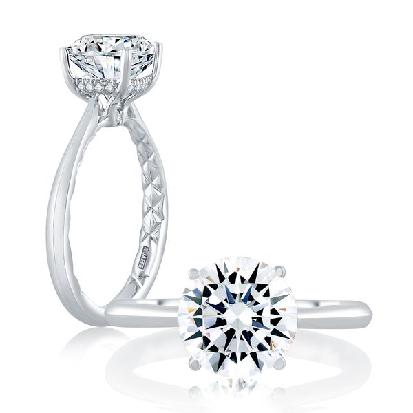 Solitaire Engagement Ring with Surprise Diamonds Hannoush Jewelers, Inc. Albany, NY