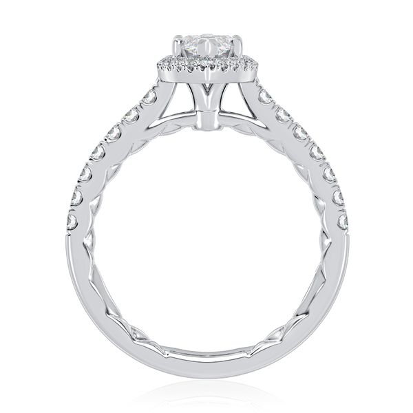 Sparkling Marquise Diamond Engagement Ring with Marquise Shaped Halo Image 3 Rasmussen Diamonds Mount Pleasant, WI