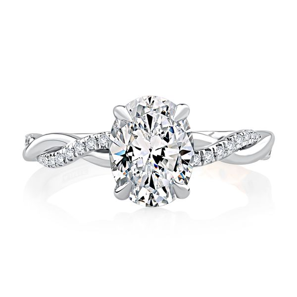 18K White Gold Natural Baguette & Round Diamond Rococo Crossover Ring -  Shop BOITE LAQUE General Rings - Pinkoi