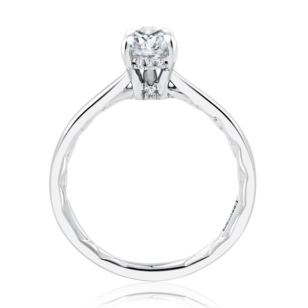 Five Prongs Solitaire Pear Cut Diamond Engagement Ring Image 3 Natale Jewelers Sewell, NJ