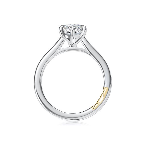 Six Prong Round Center Solitaire Diamond Engagement Ring Image 3 Hannoush Jewelers, Inc. Albany, NY
