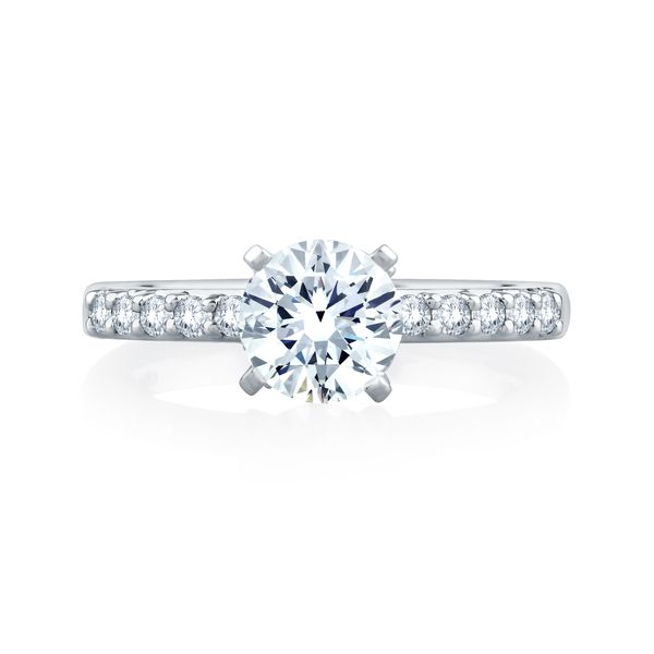 Timeless Classic Shared Prong Engagement Ring Image 2 Hannoush Jewelers, Inc. Albany, NY