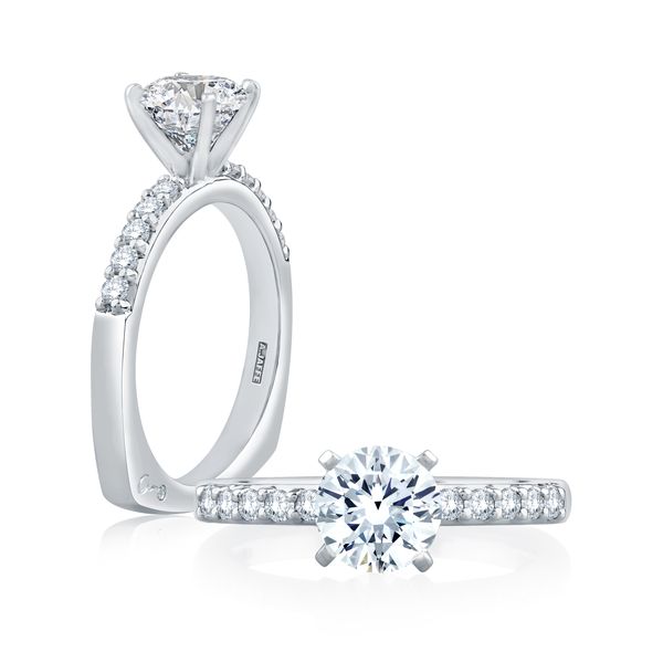 Timeless Classic Shared Prong Engagement Ring Castle Couture Fine Jewelry Manalapan, NJ